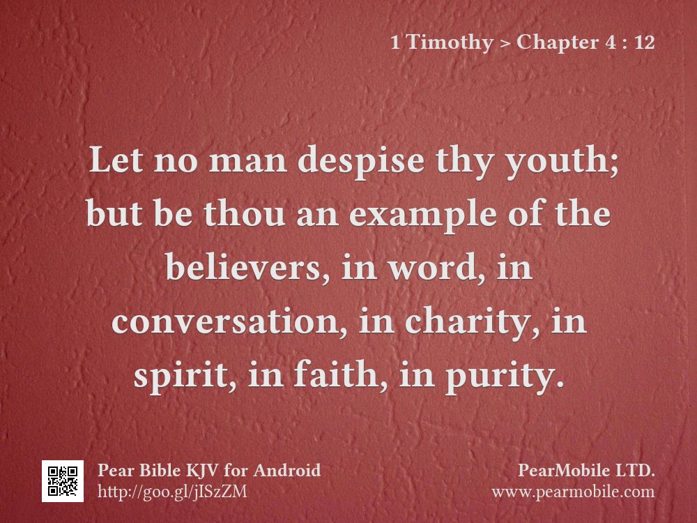 1 Timothy, Chapter 4:12